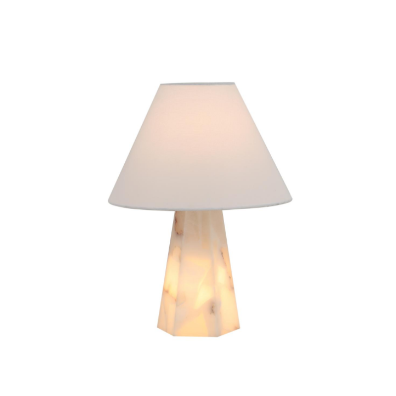Alabastrowa lampa stołowa