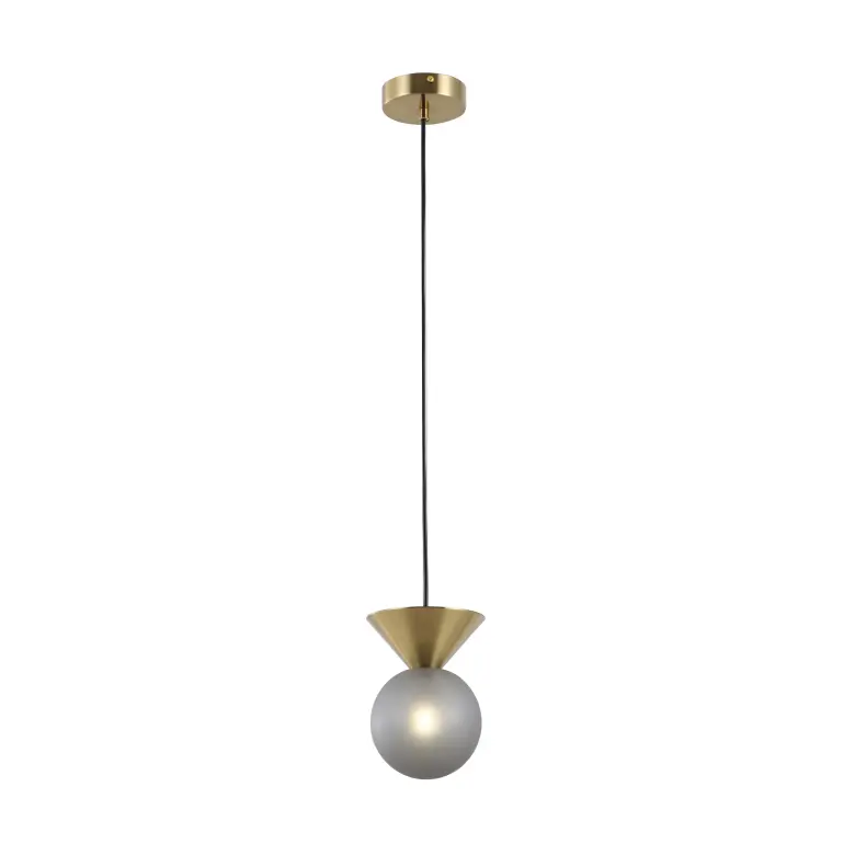 Lampa wisząca ze szkła matowego Smoky Ball