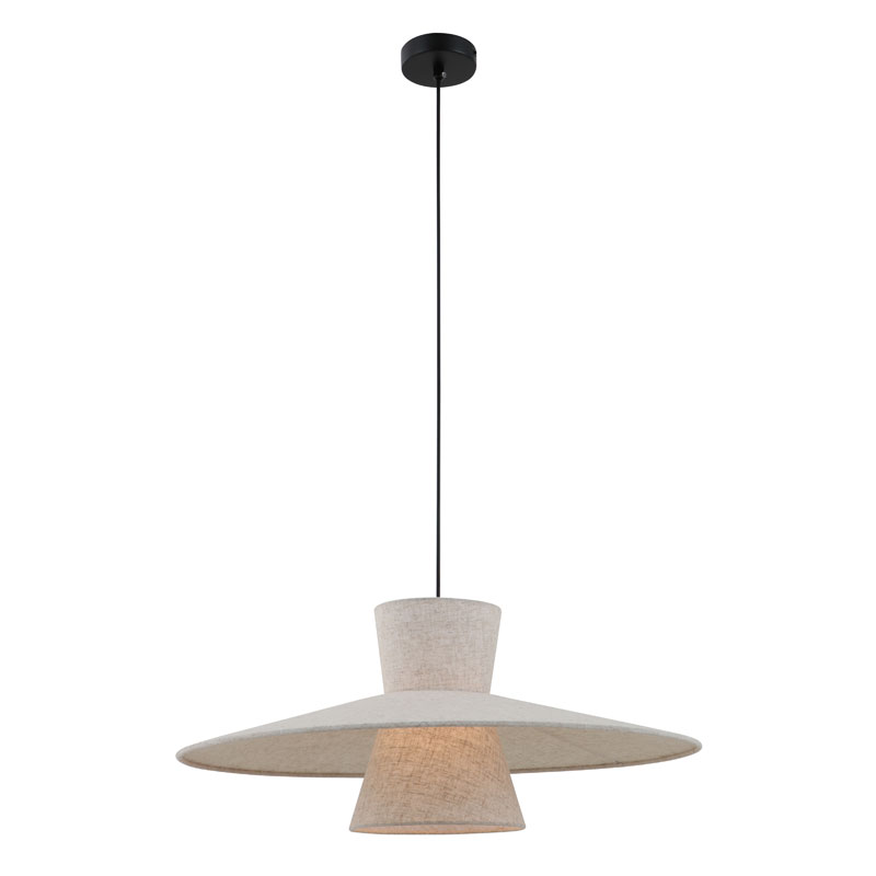 Minimalistyczna lampa wisząca z wyspą kuchenną
