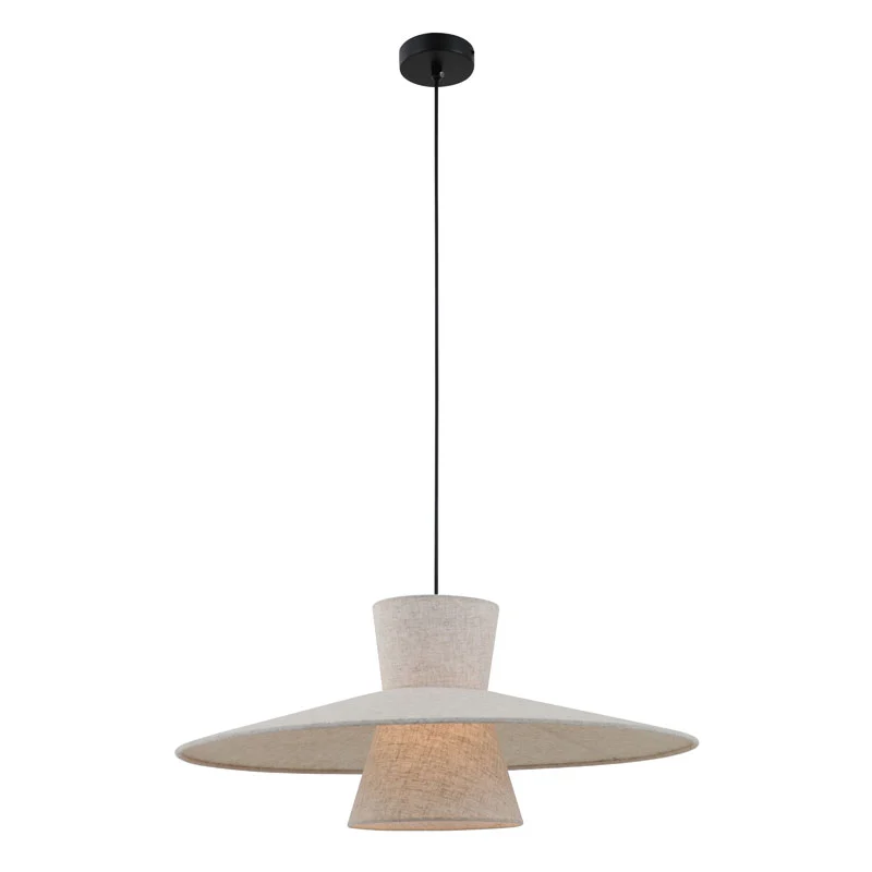 Minimalistyczna lampa wisząca z wyspą kuchenną