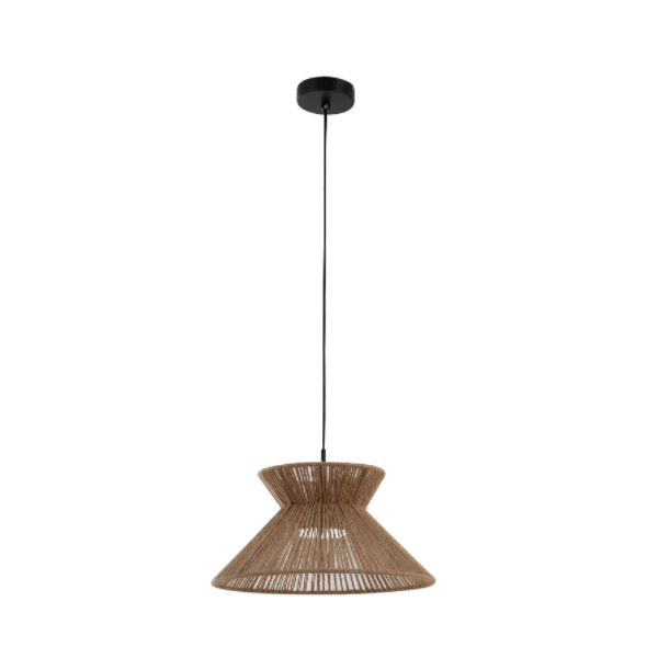 Lampa wisząca na konopie na konopie