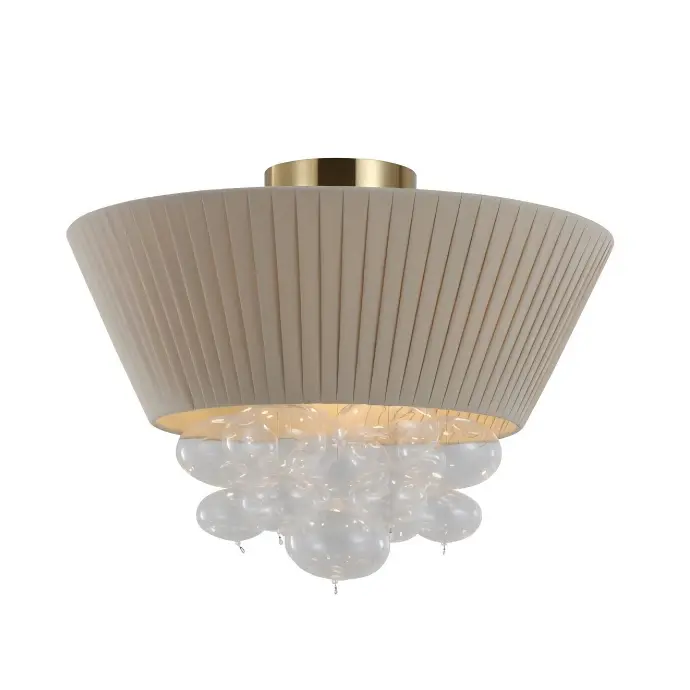 Lampa sufitowa bąbelkowa z plisowanej tkaniny
