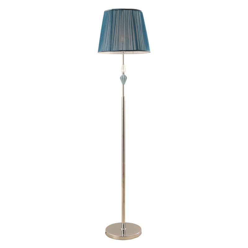 Stojąca lampa podłogowa z plisowanej tkaniny