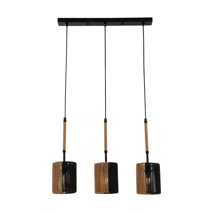 Rustykalna papierowa lampa lampa wisiorka