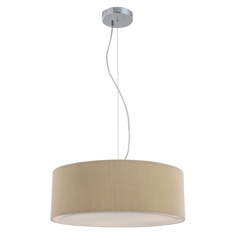 Nowoczesna lampa wisząca w ciepłym beżu